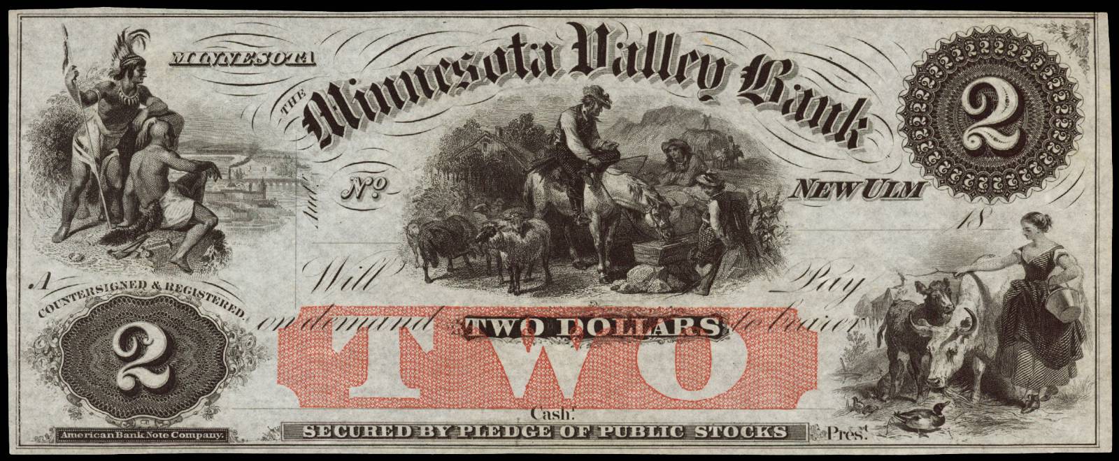 $2 Minnesota Valley Bank