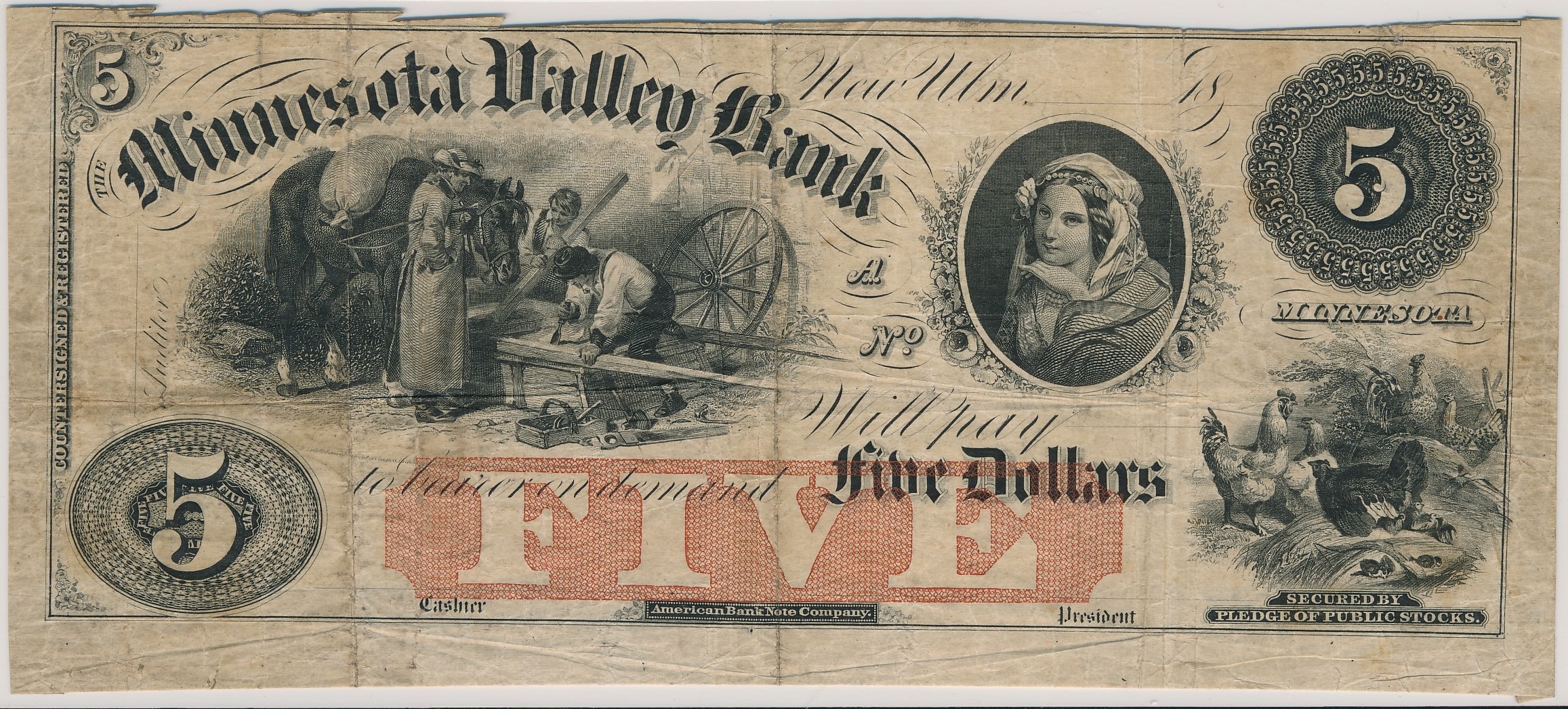 $5 Minnesota Valley Bank