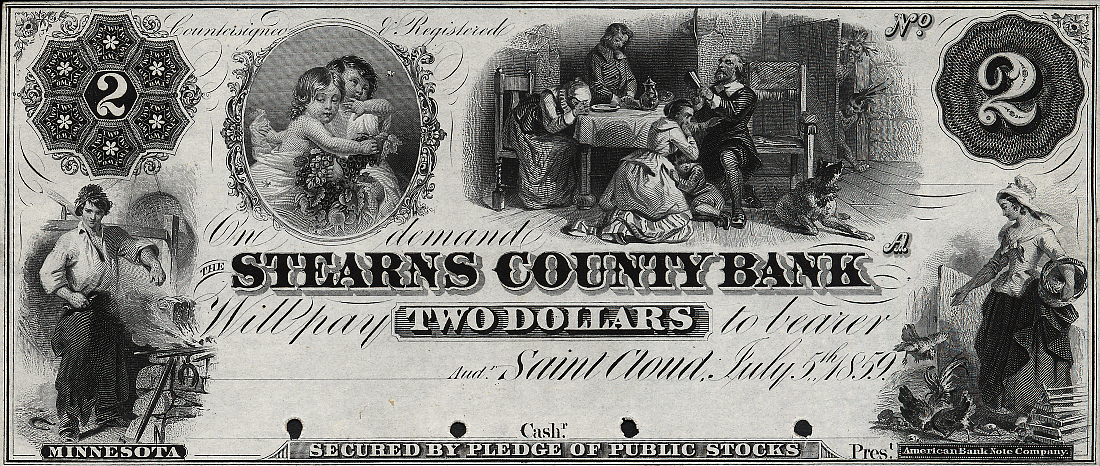 $2 Stearns County Bank