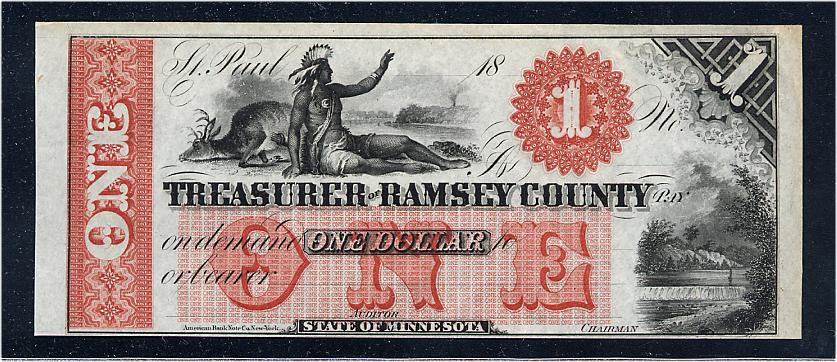 $1 Treasurer of Ramsey County (Second Issue)