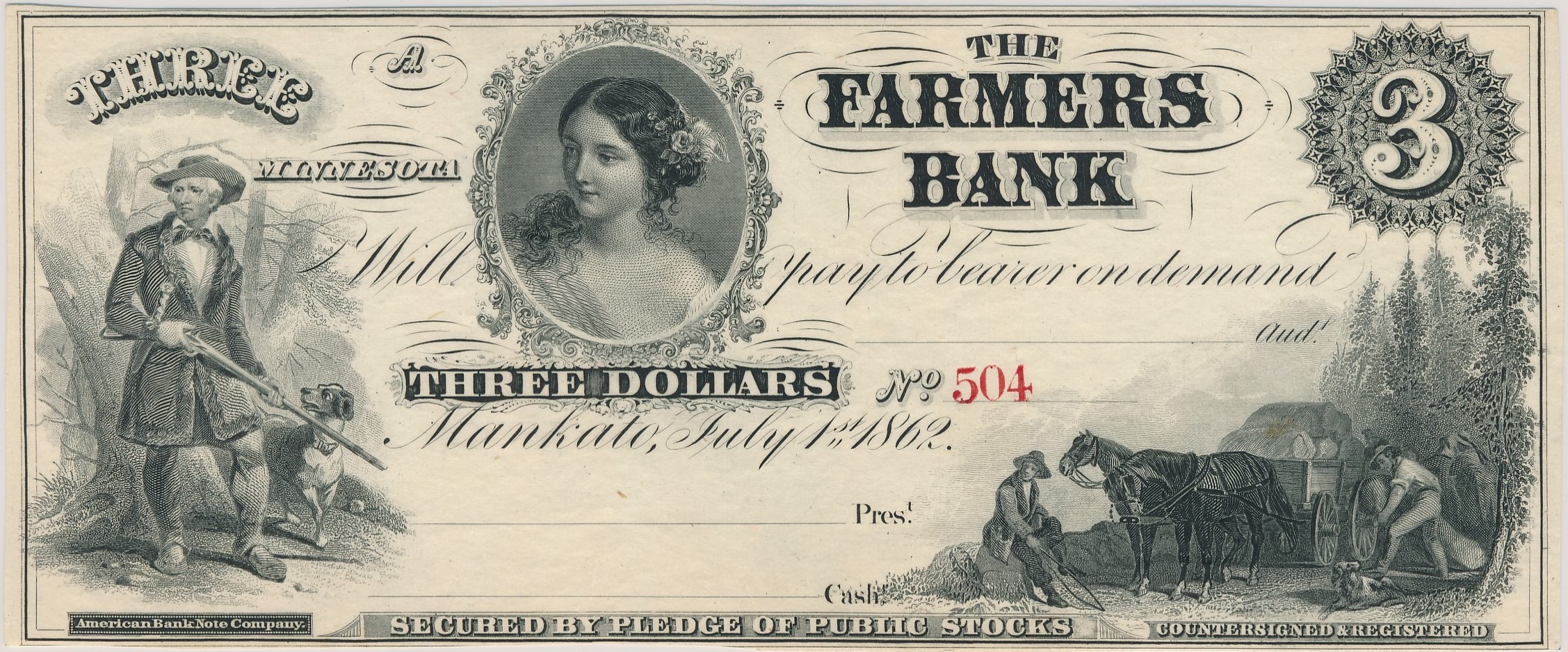 $3 Farmers Bank - Mankato