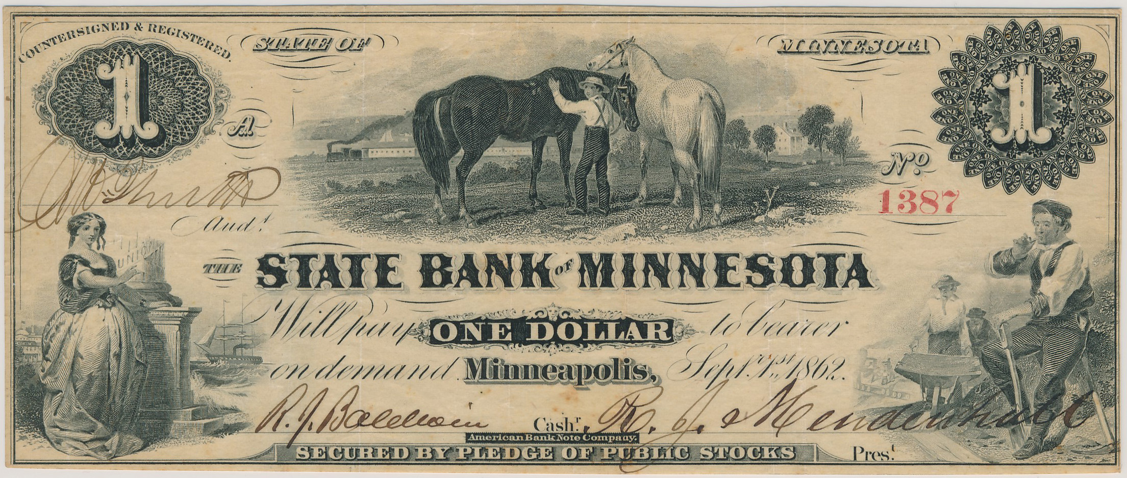 $1 State Bank of Minnesota - Minneapolis