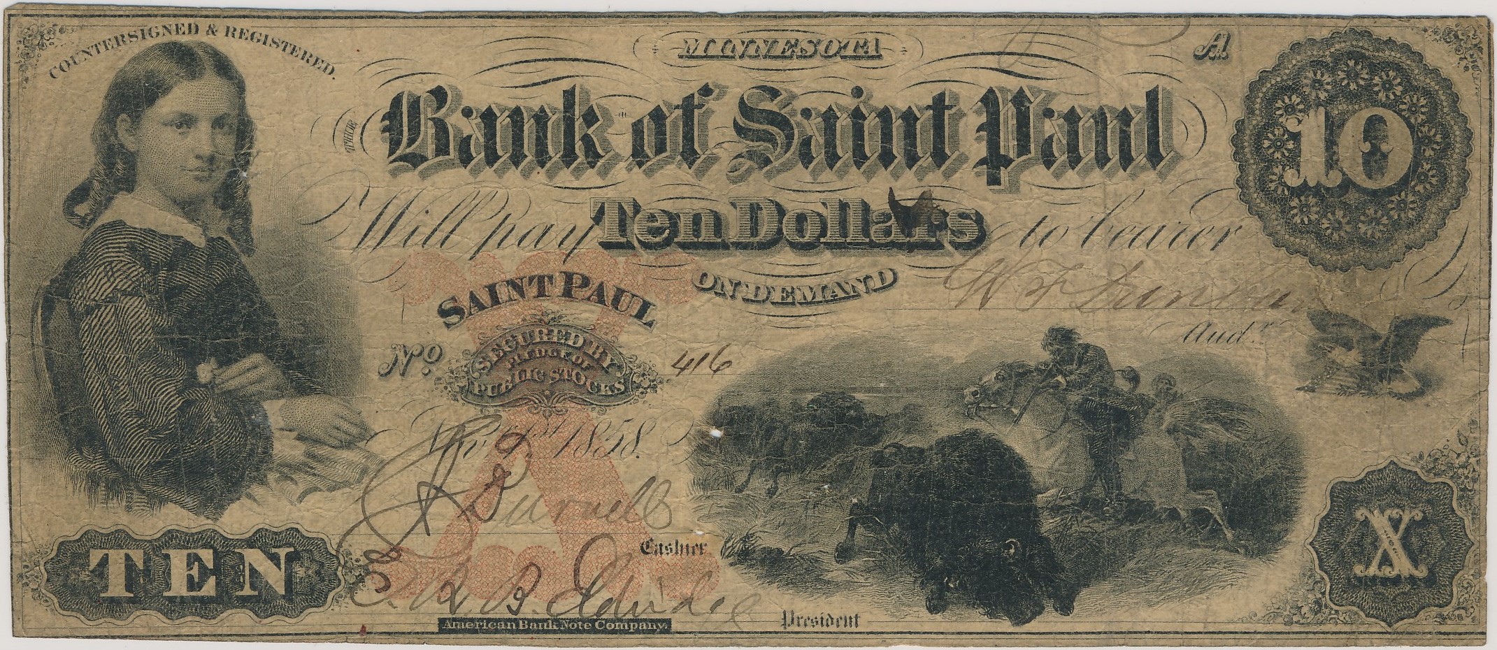 $10 Bank of Saint Paul