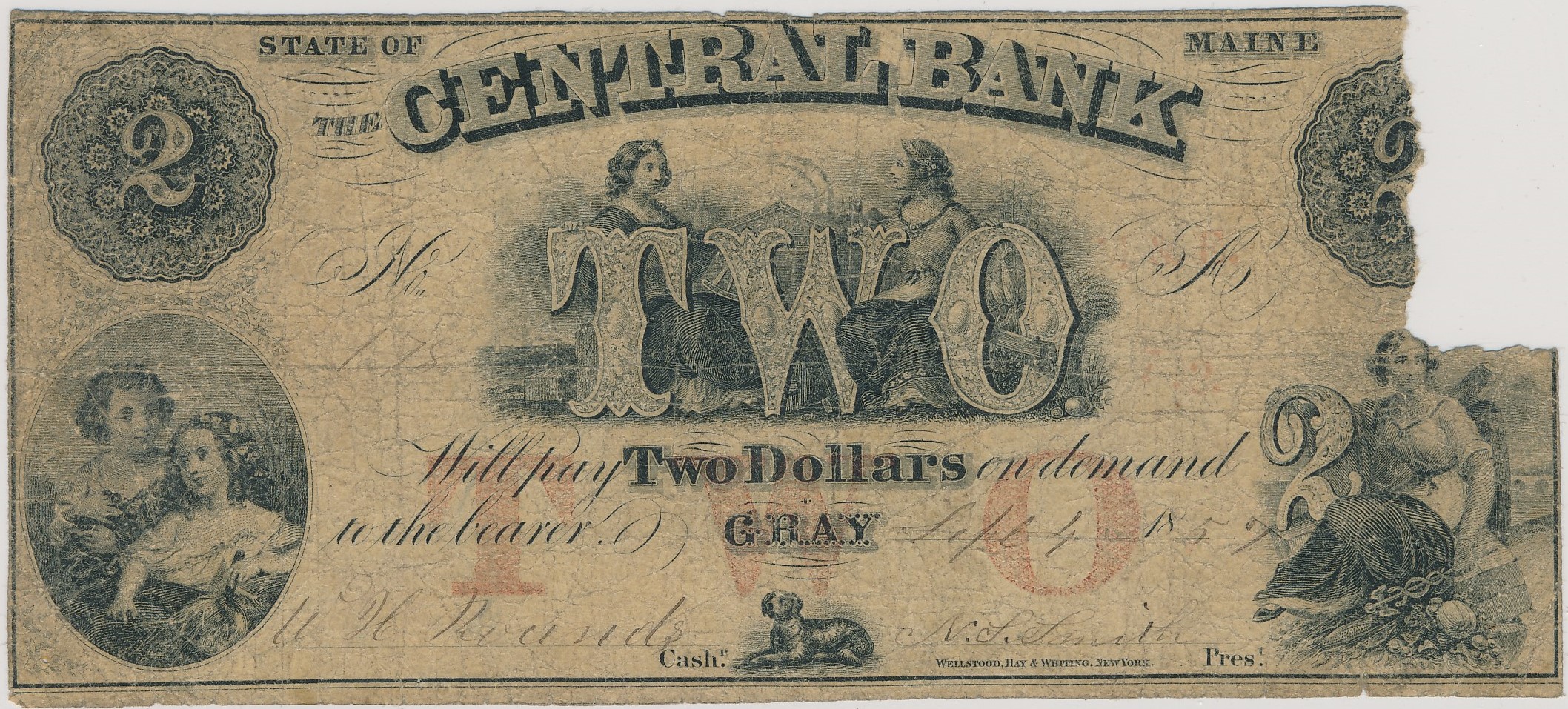 $2 Mackubin & Edgerton (on Central Bank)