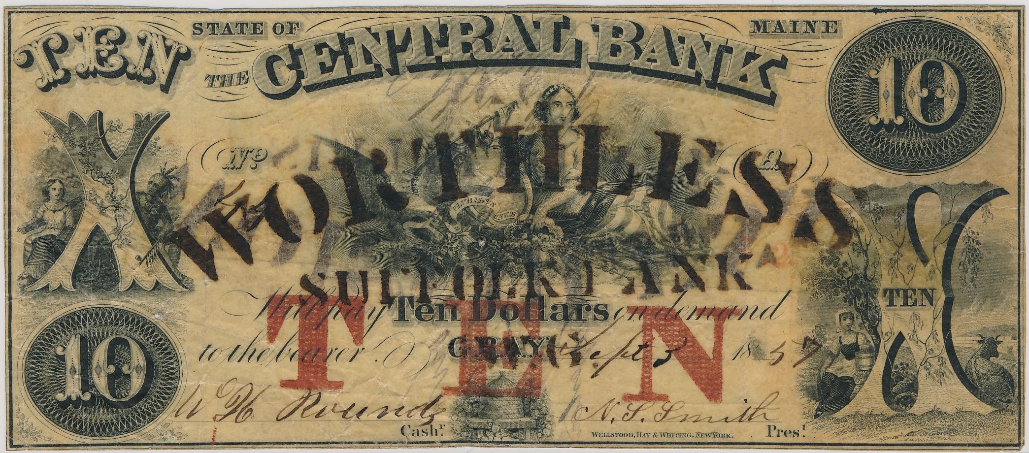 $10 Mackubin & Edgerton (on Central Bank)