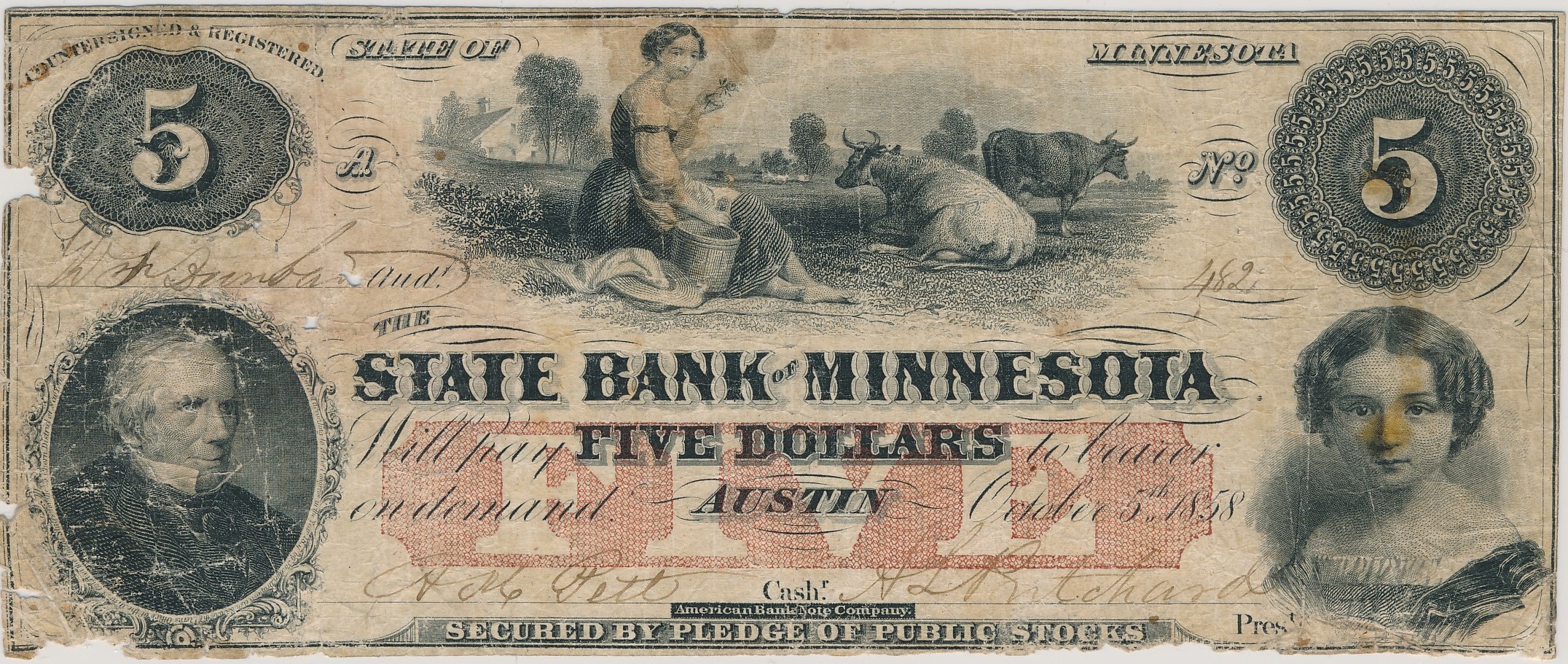$5 State Bank of Minnesota - Austin