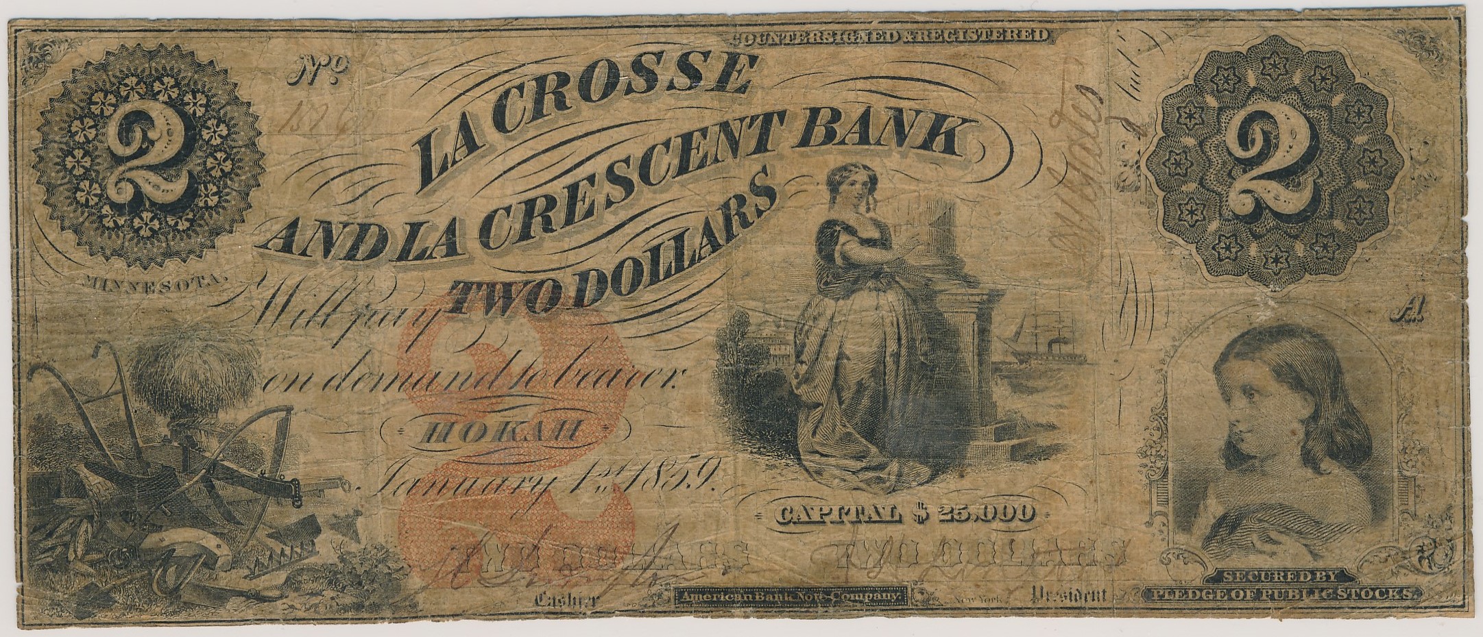 $2 La Crosse and La Crescent Bank