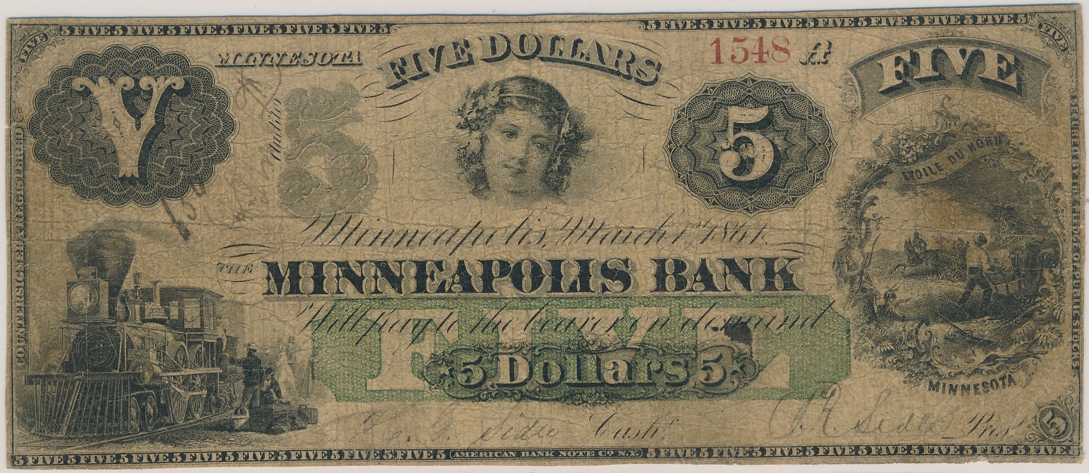 $5 Minneapolis Bank