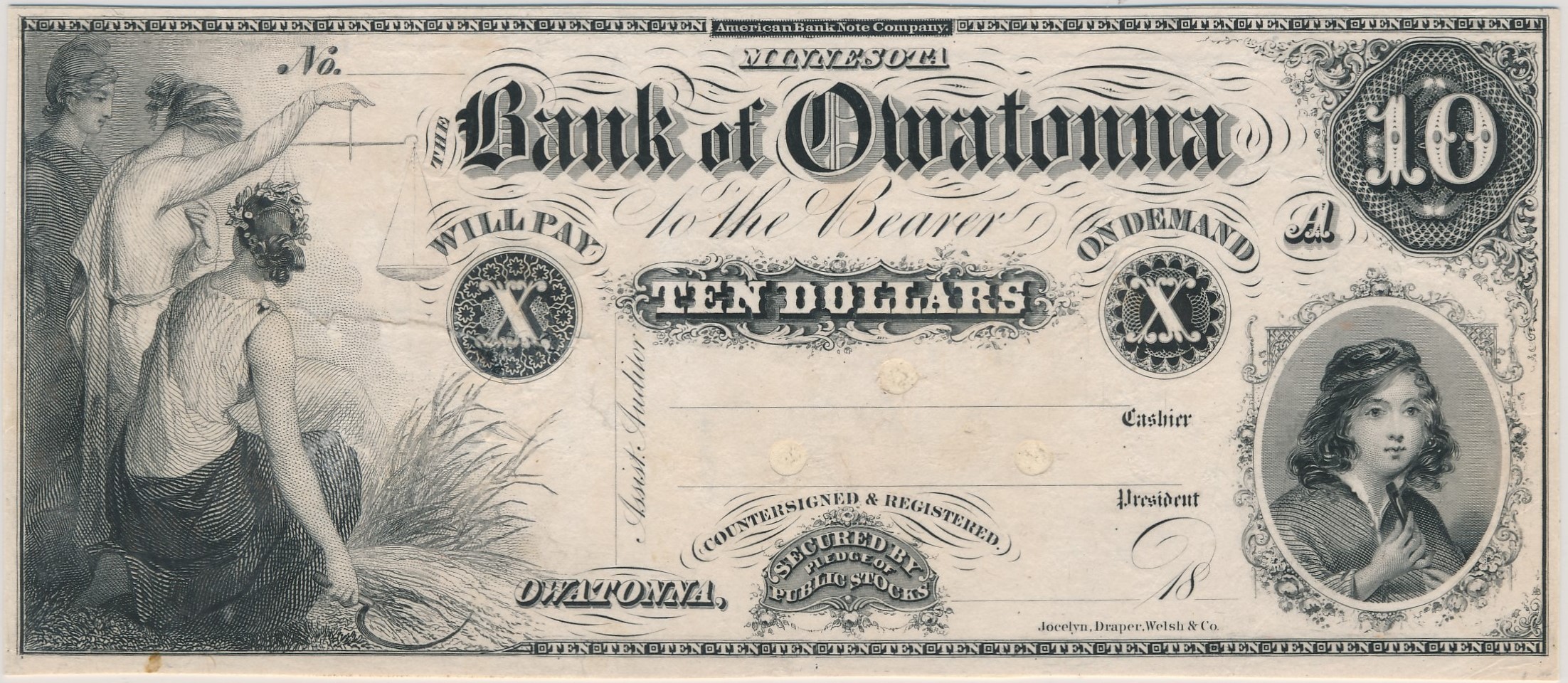 $10 Bank of Owatonna