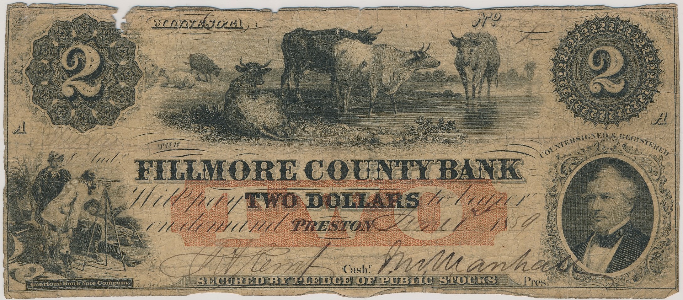 $2 Fillmore County Bank