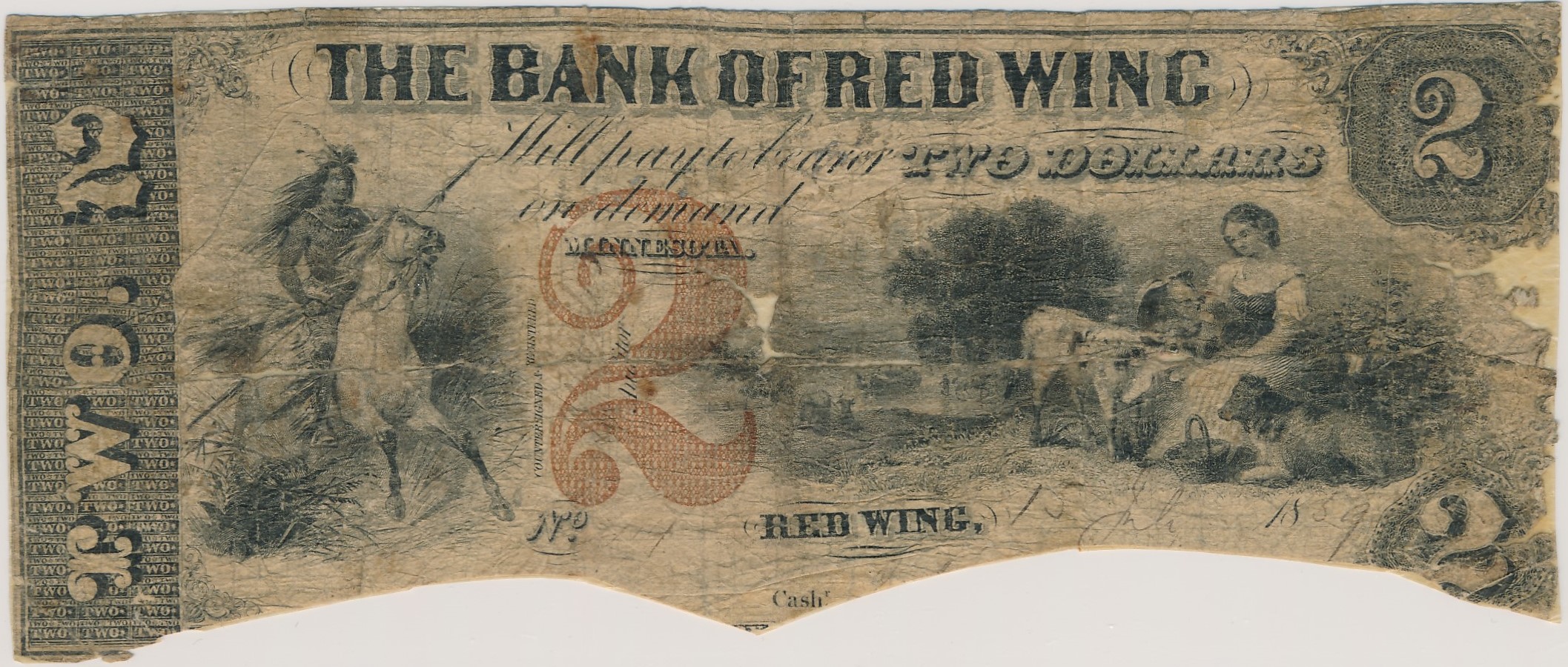 $2 Bank of Red Wing (1st)