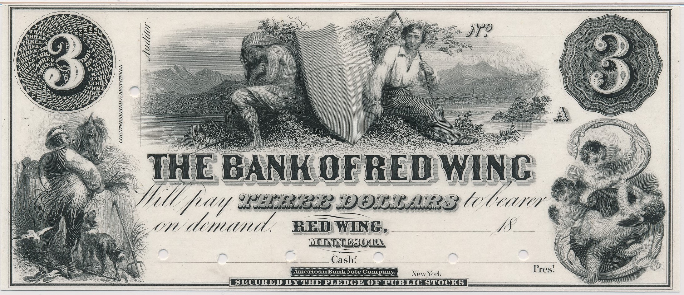 $3 Bank of Red Wing (1st)