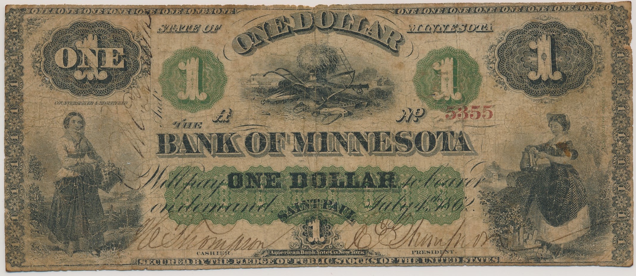 $1 Bank of Minnesota