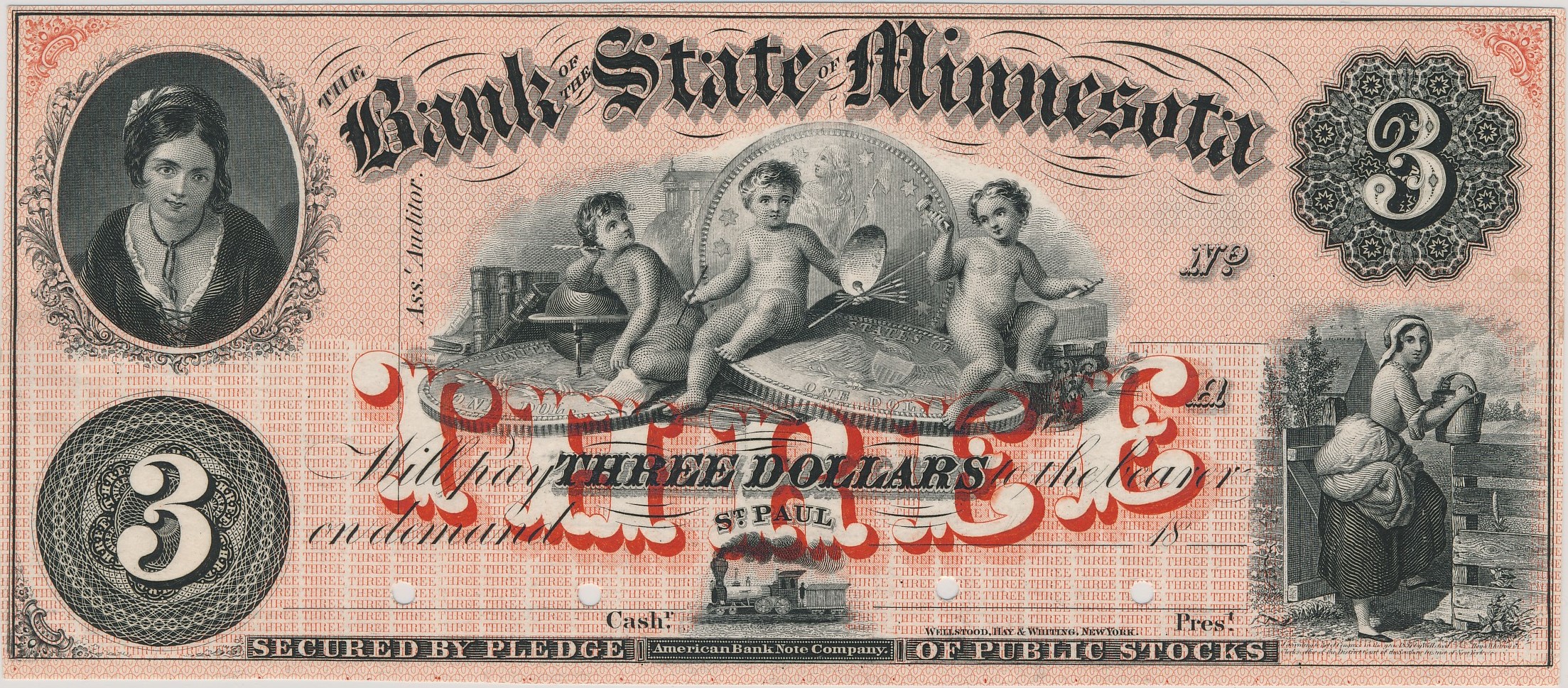 $3 Bank of the State of Minnesota