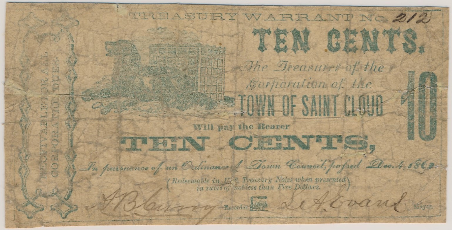 $.10 Treasurer of the Town of Saint Cloud