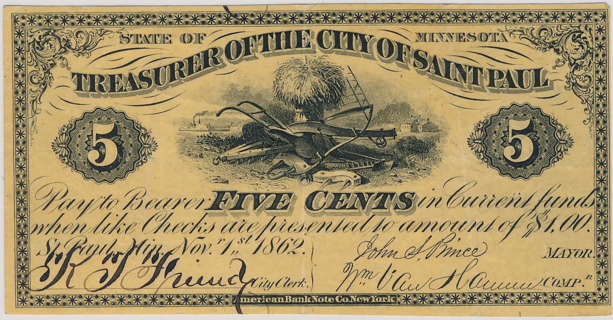 $.05 Treasurer of the City of Saint Paul (Second Issue)