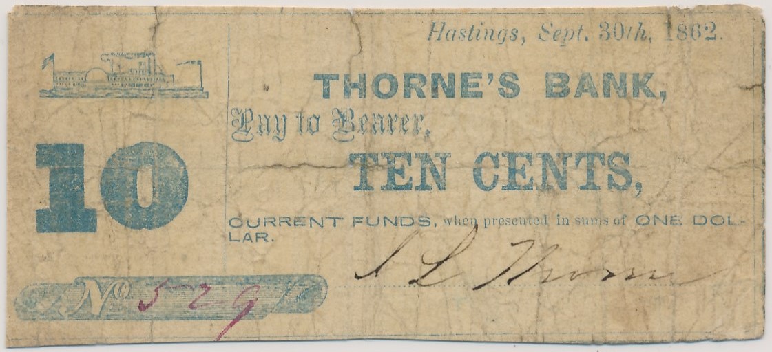 $.10 Thorne's Bank