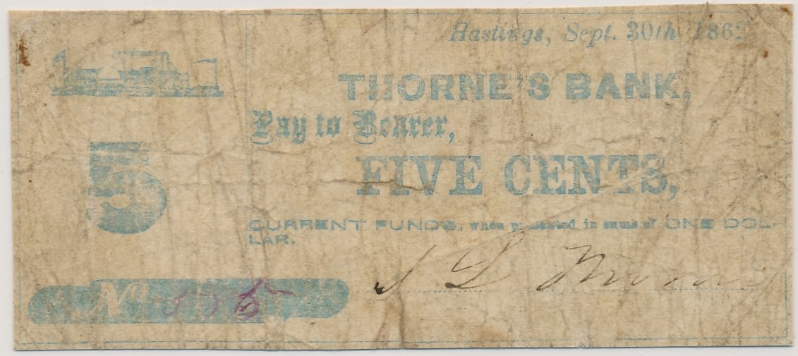 $.05 Thorne's Bank