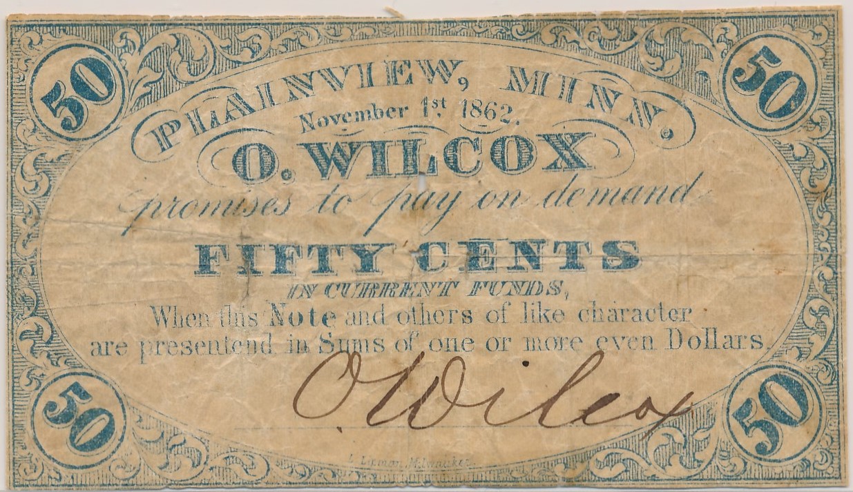$.50 O. Wilcox