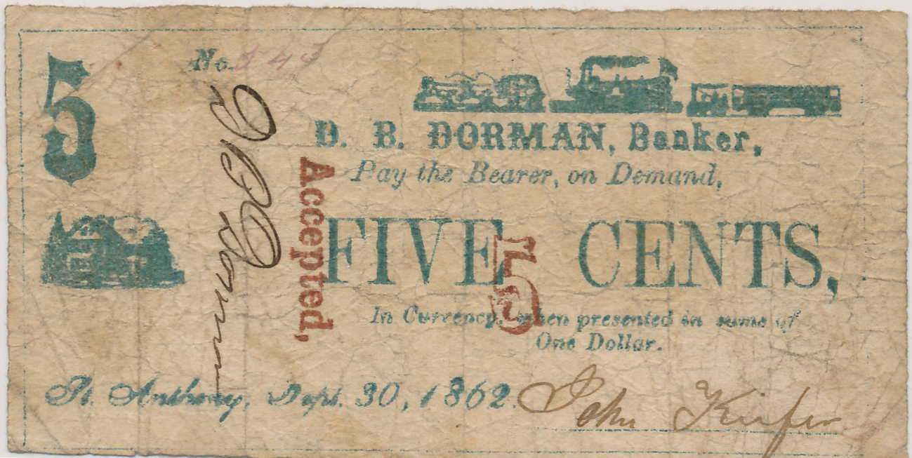 $.05 D. B. Dorman