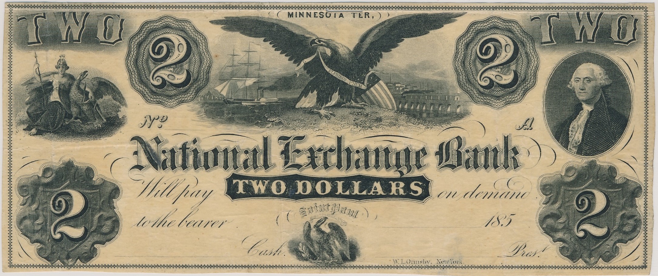 $2 National Exchange Bank